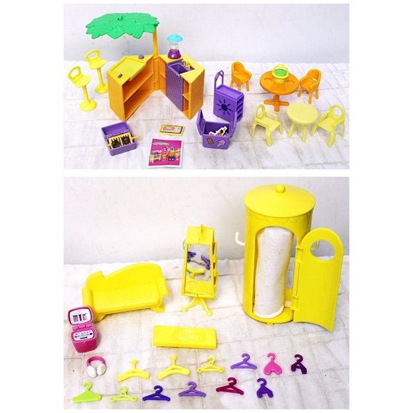 6 lb Lot of Mixed Polly Pocket Sets 23 dolls Bag 1 Box Of Outfits Shoes Oragnize - Picture 8 of 12